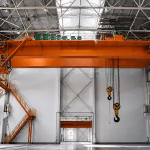 Explosion-proof overhead crane installed in chemical processing plant