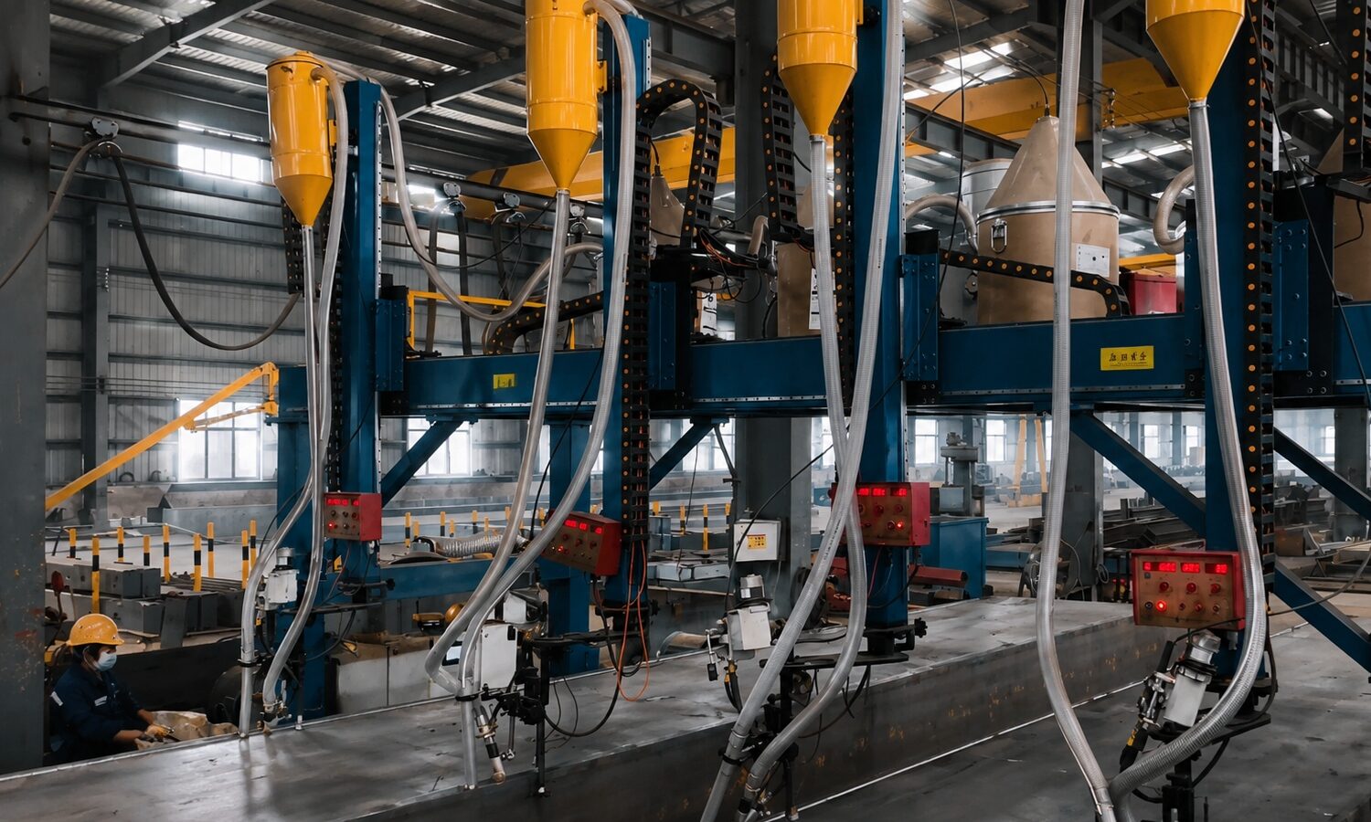 Cranox automatic gantry welding machine for crane beam fabrication in China crane manufacturing factory